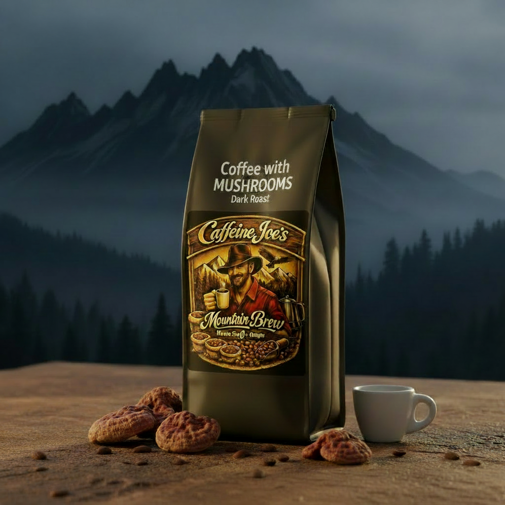 Coffee with Mushrooms Dark Roast